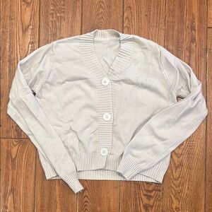 Women's Cream Cardigan Sweater